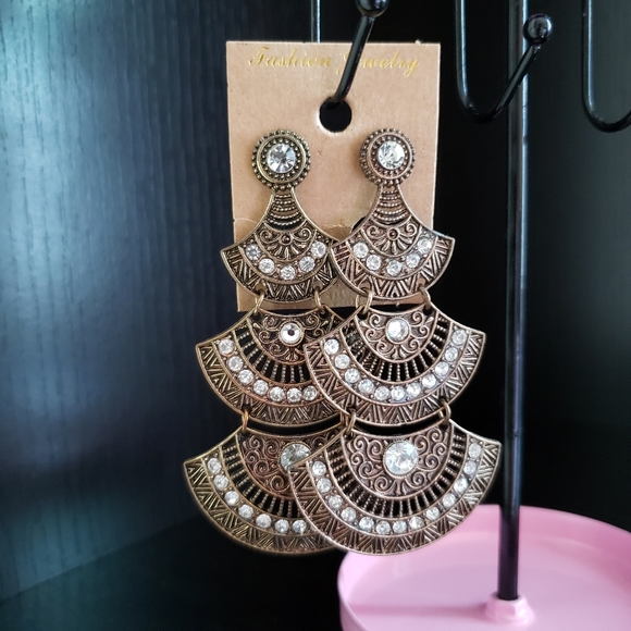 Jewelry - Bronze Antique Teardrop Earrings